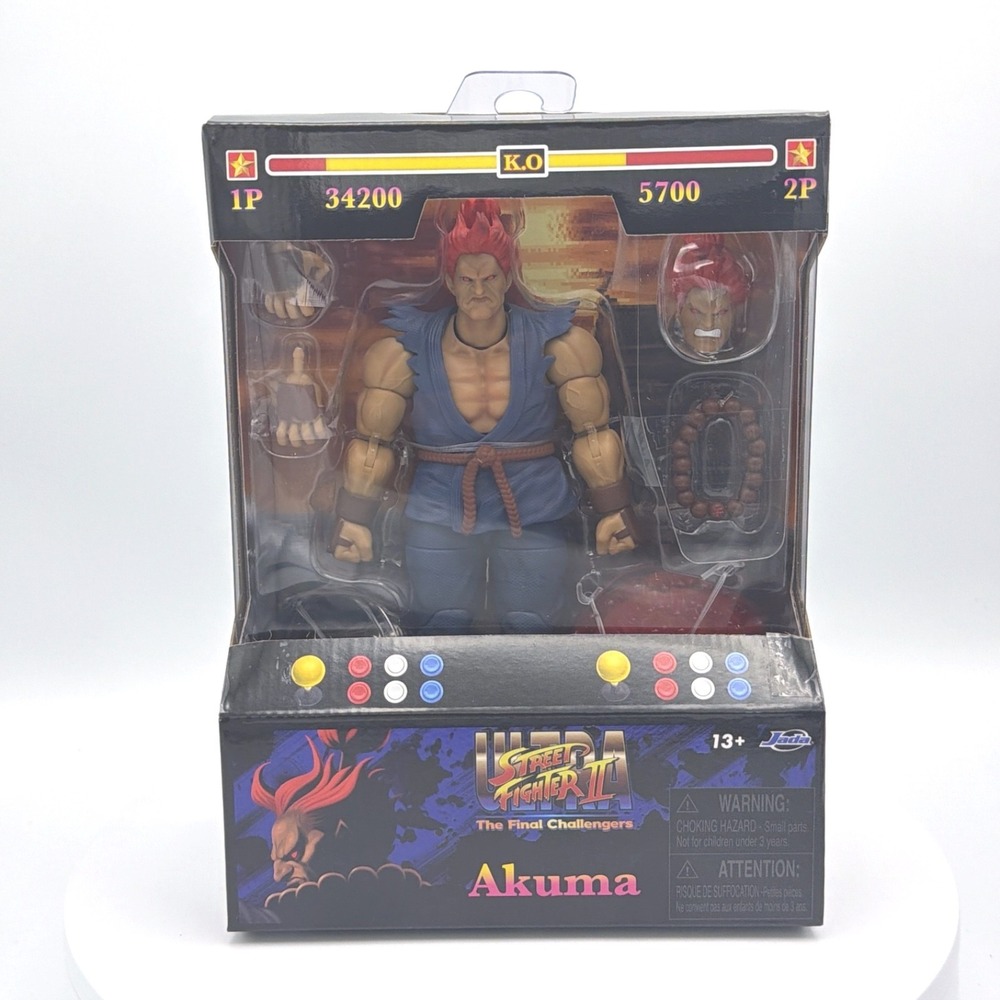 Jada Toys Akuma 6" Ultra Street Fighter II Final‎ Challengers Figure NIB